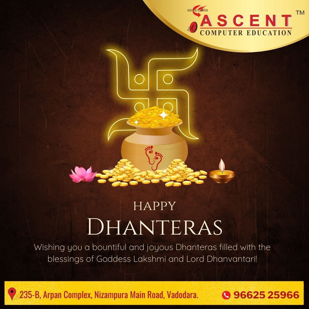 Brown and Gold Traditional Dhanteras Greeting Instagram Post